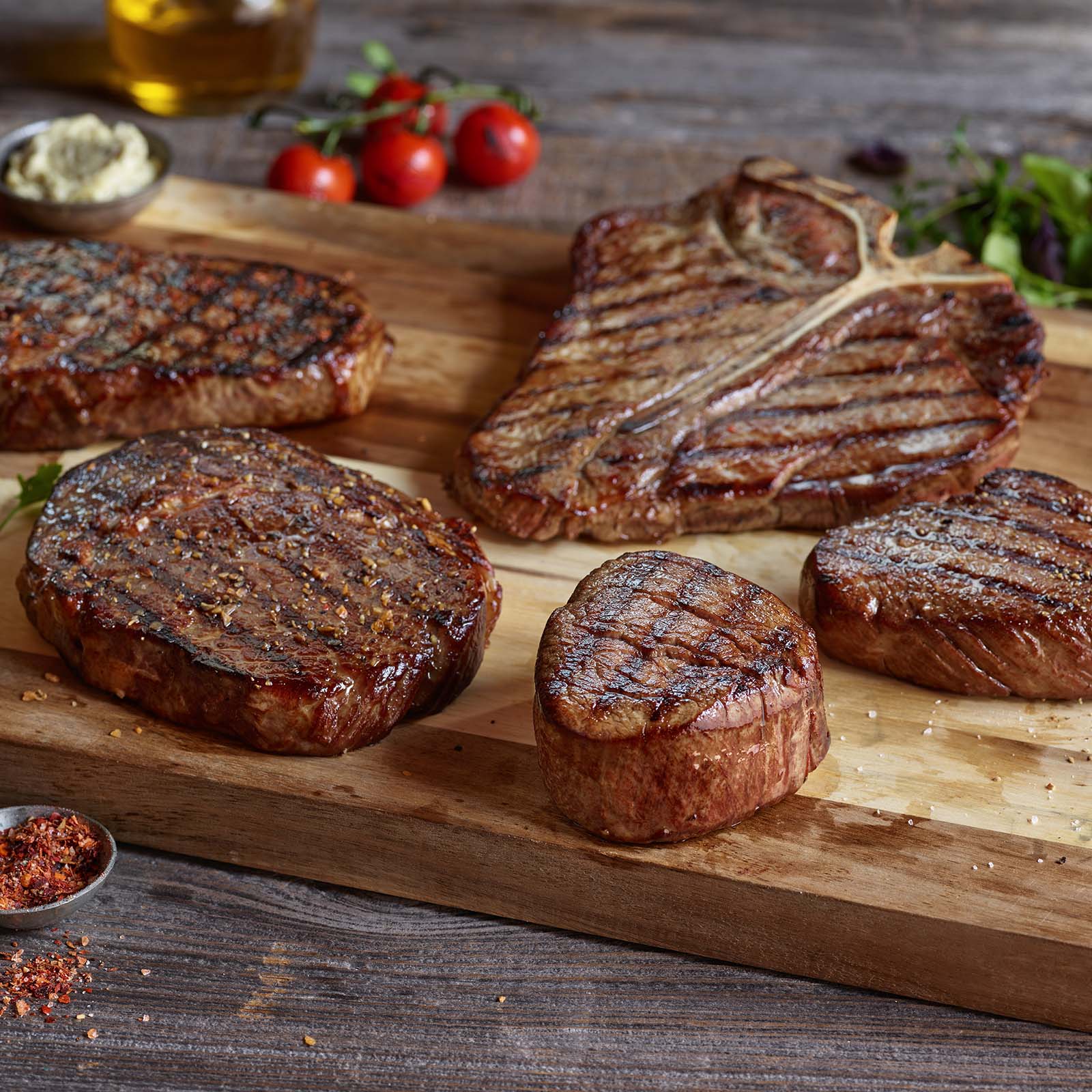 Meal on Cutting Board