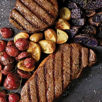 Port Glazed  Kansas City Strip Steaks recipe