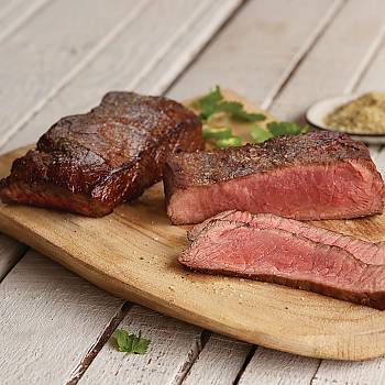 Flat Iron Steaks with Herbed Butter recipe