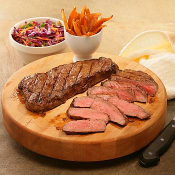 Kansas City Steaks with Red Wine Sauce recipe