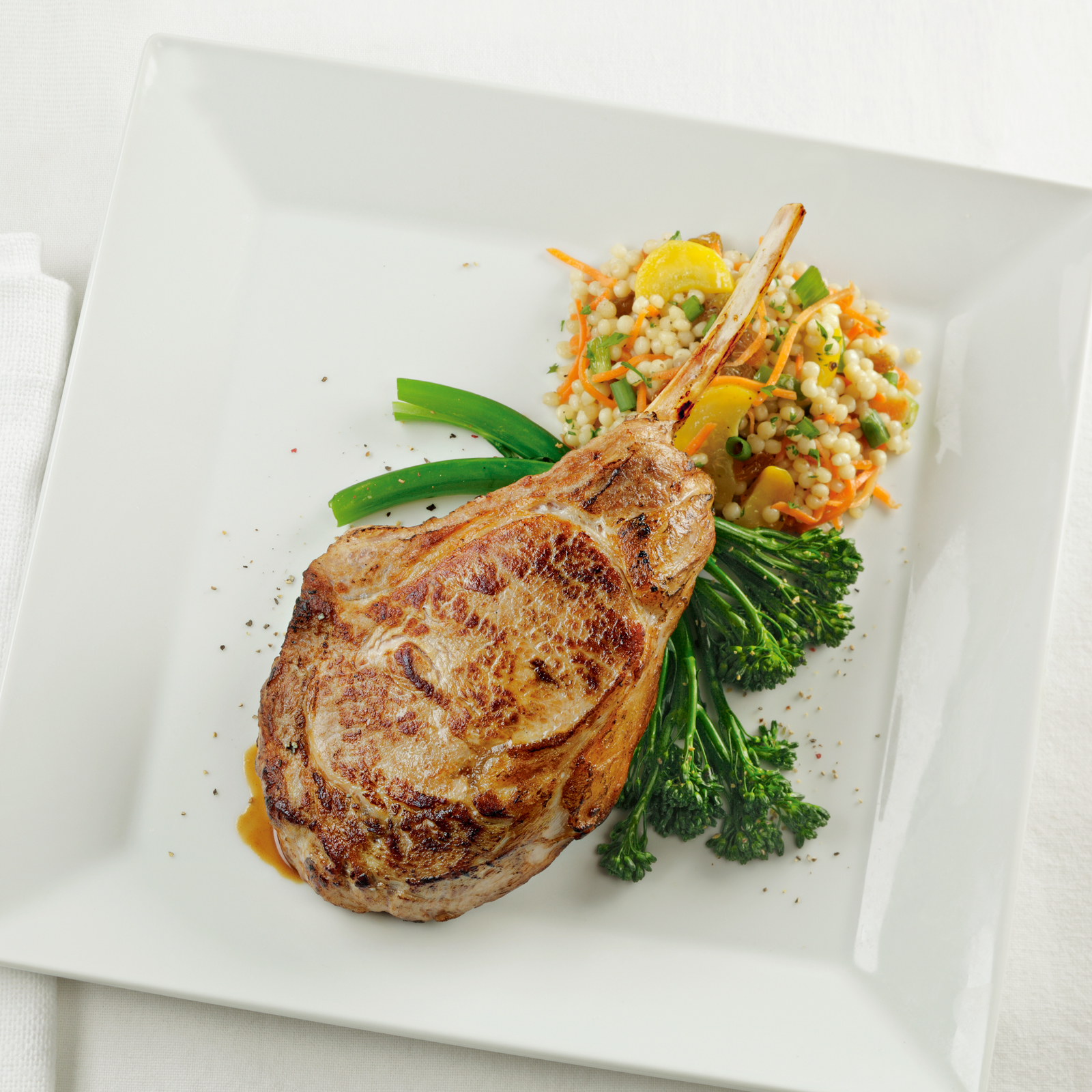 Grilled Veal Chop with Herbed Butter Recipe